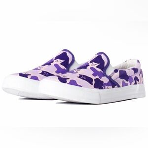 RIPNDIP PURPLE CAMO SLIP ONS size 5. New in box